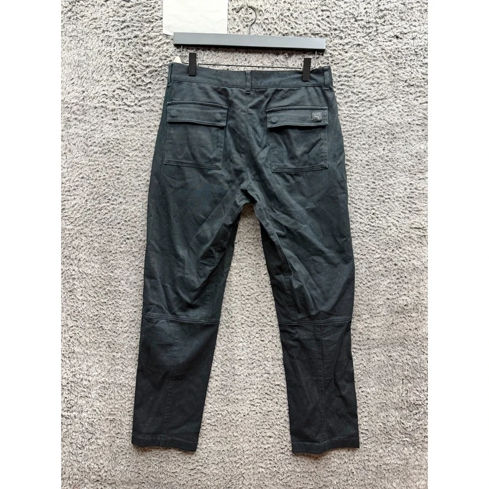 Puma x Maison Kitsune Paris Straight Leg Cargo Pants Black Mens Size XS